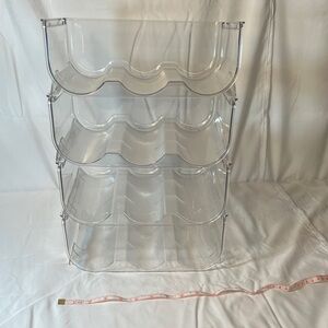 Clear Acrylic Stackable Wine Rack